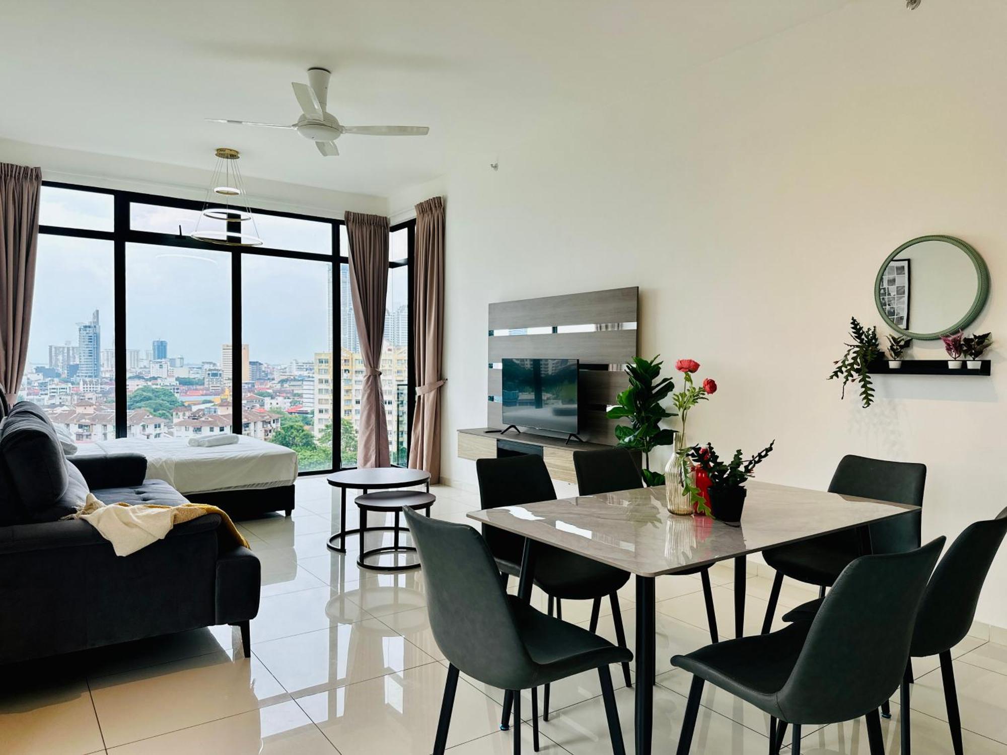 New Instagramable 2br For 10pax 无敌美景两房民宿 Beacon Executive * George Town
